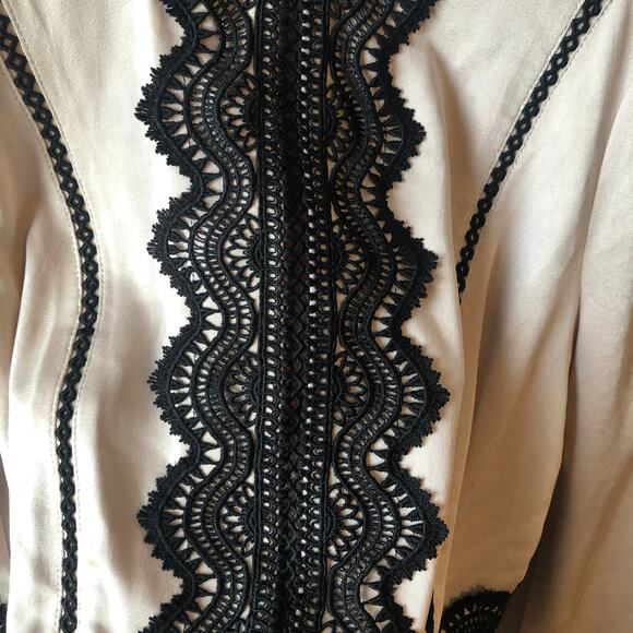 Anthropologie Adalyn Rae Cream Blouse Size S Preloved Condition - Picture 5 of 10